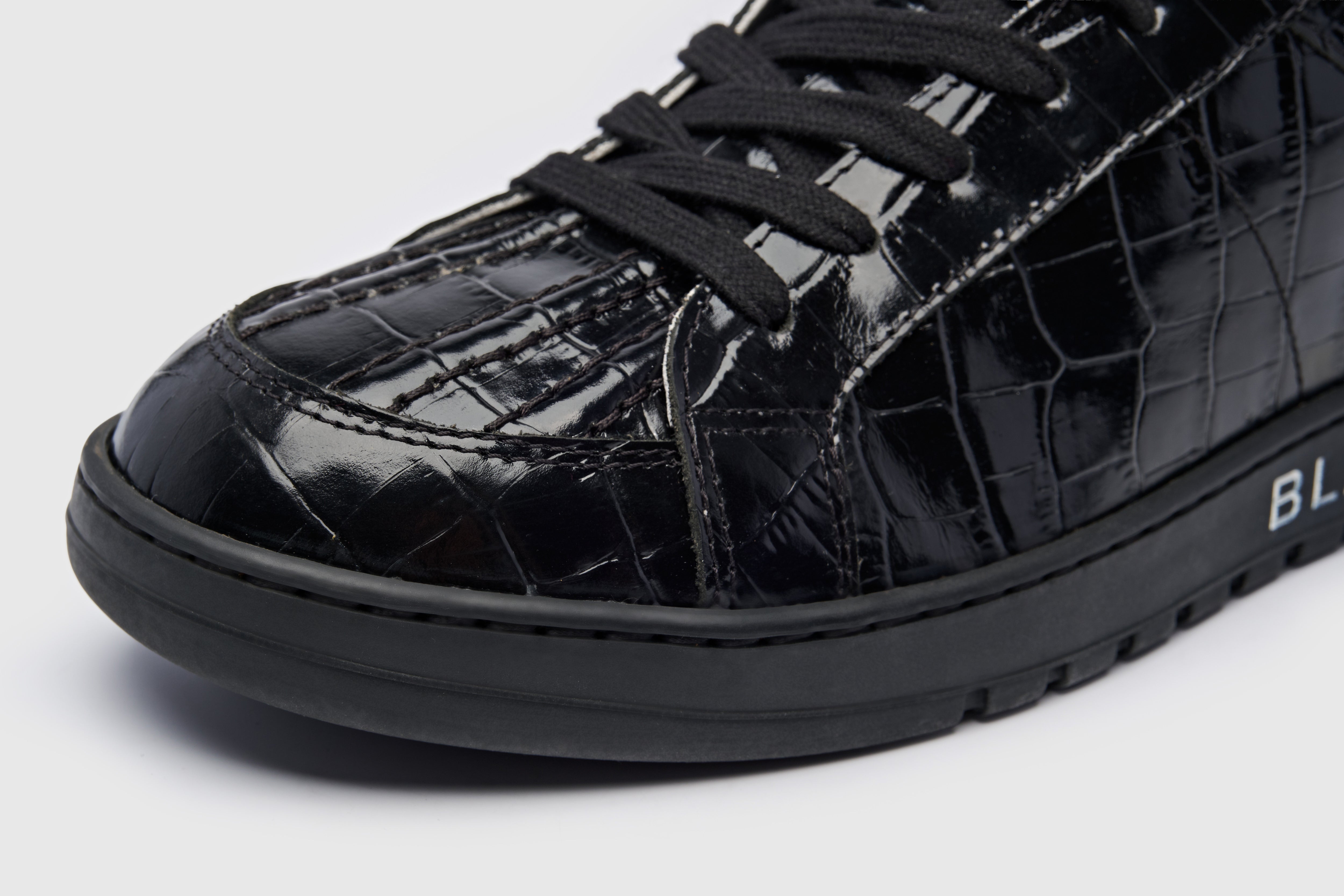 Blackhope NEXT Low in Pelle Nera Stampa Cocco